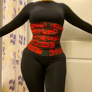 Post BBL waist trainer, 3 strap gym belt